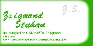 zsigmond stuhan business card